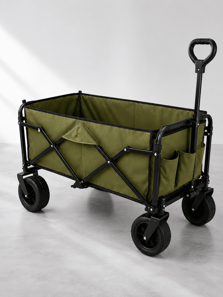 130 KG Taşıma Kapasiteli Katlanabilir Wagon Taşıma Arabası