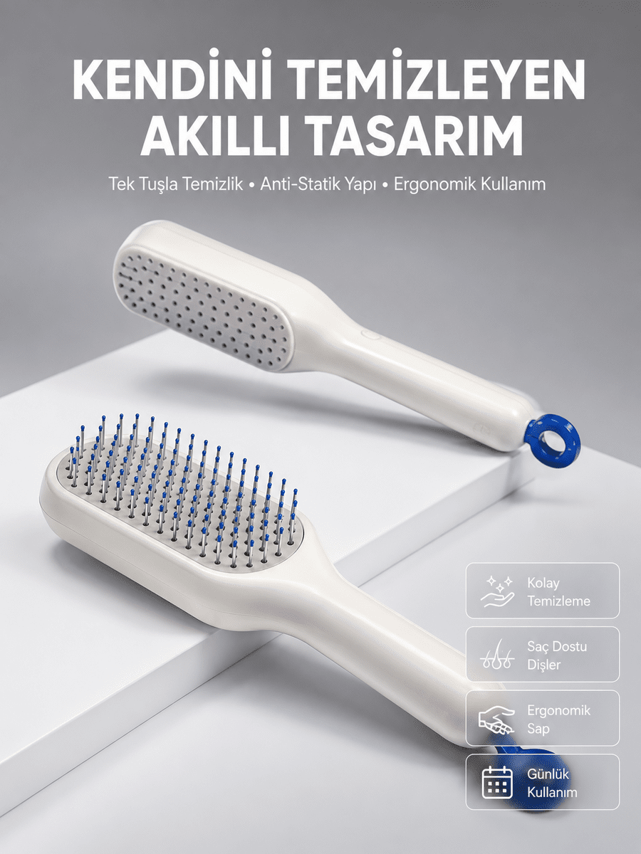 Kolay Temizlenen Fırçası Evcil Hayvanlara Özel Tüy Temizleme