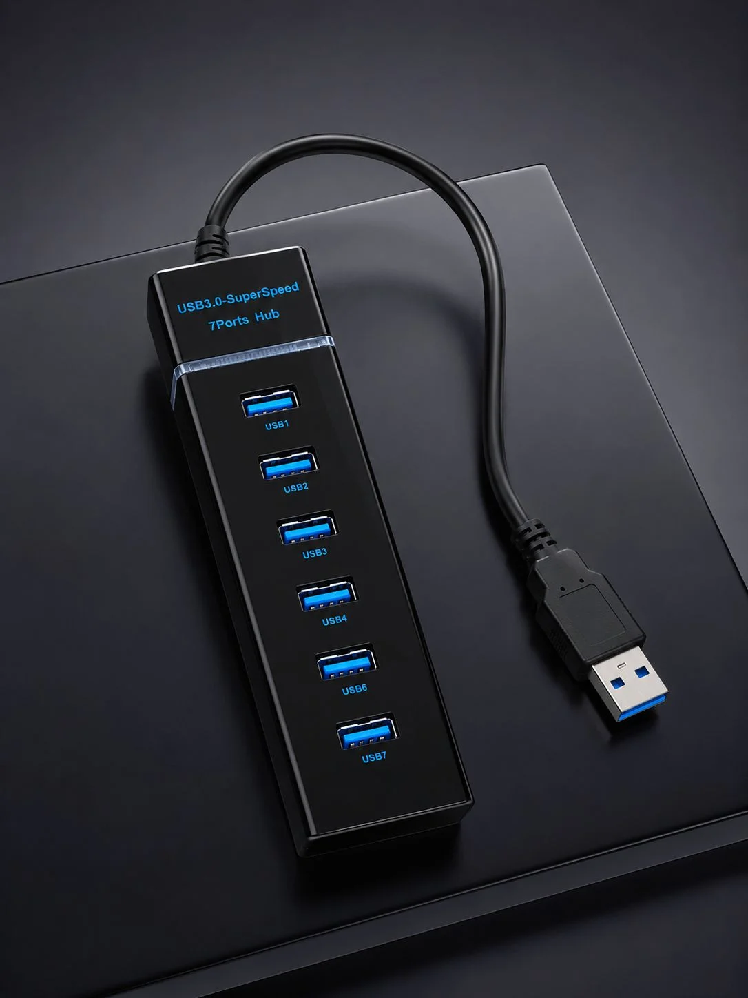 7 Port USB 3.0 Çoklayıcı Hub 5Gbps Veri Aktarım Adaptörü