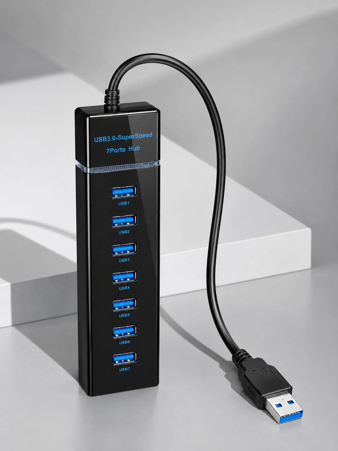 7 Port USB 3.0 Çoklayıcı Hub 5Gbps Veri Aktarım Adaptörü