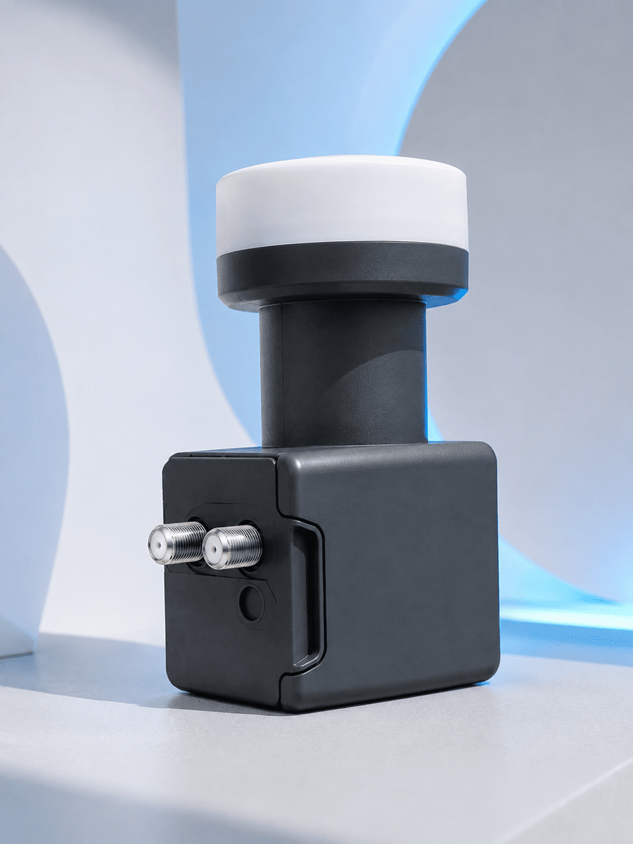 Twin LNB Çift Çıkışlı Uydu Anten LNB 4K Ultra HD Ku Band 0.1 dB