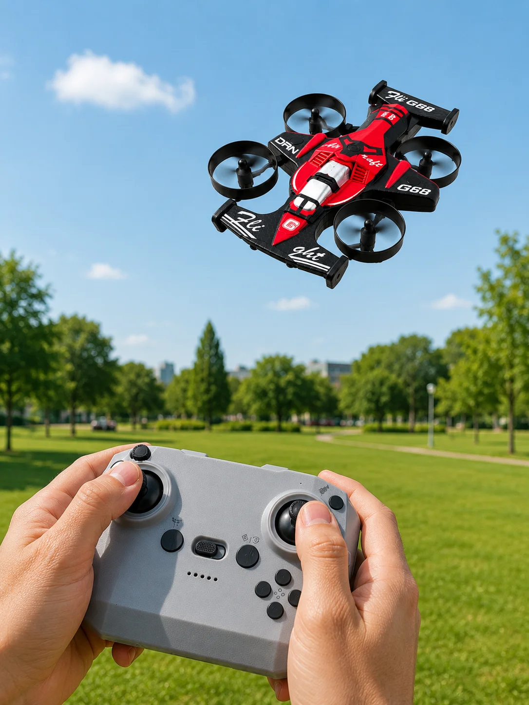 Uzaktan Kumandalı Araba Drone 3 Hız Kademeli 360° Dönüş ve Headless Mode Özellikli