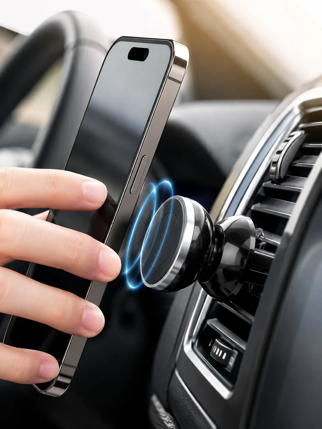 Havalandırma Izgarası İçin Manyetik Araç Telefon Tutucu