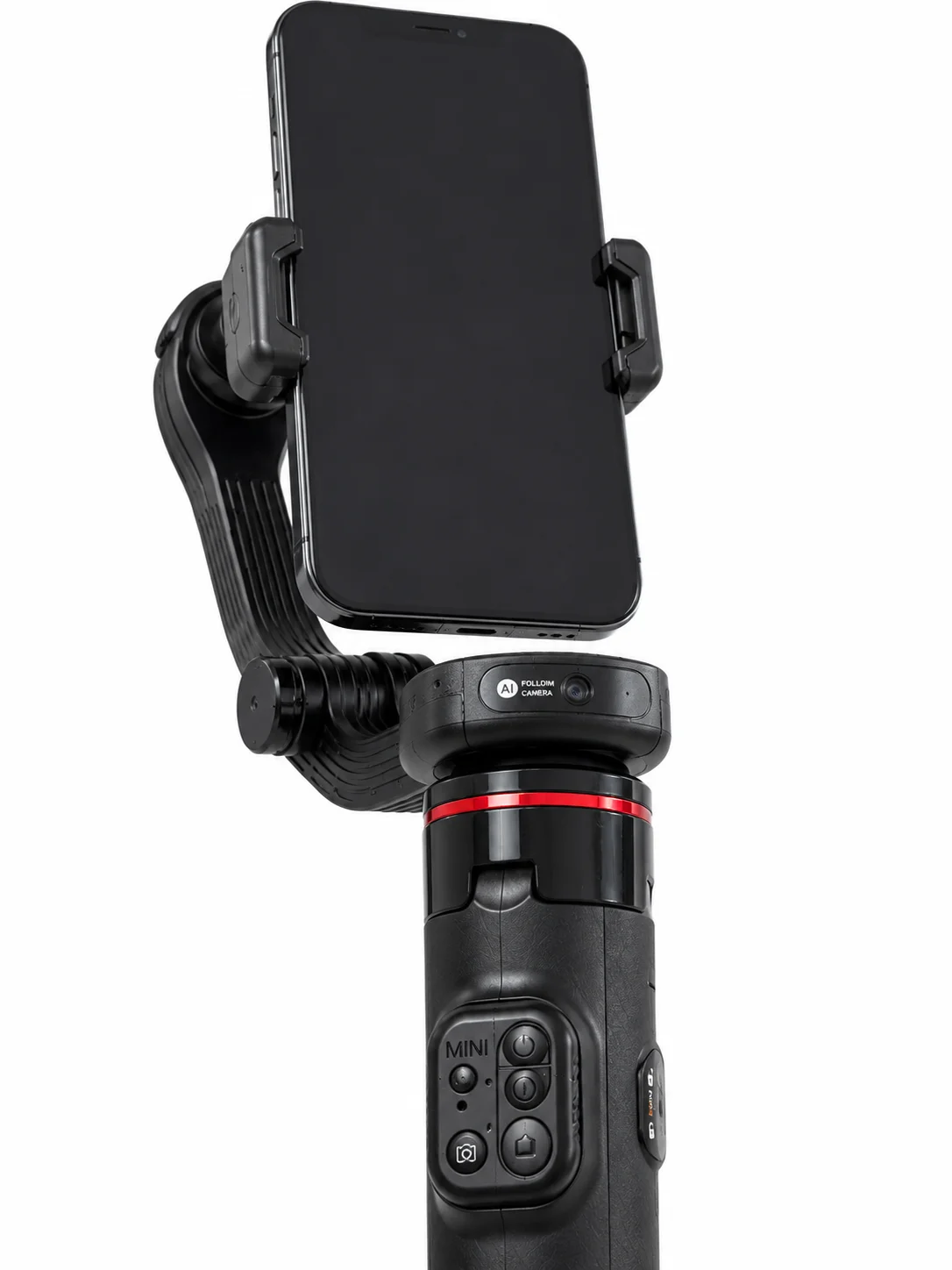AI Takipli Gimbal Selfie Stick 360° Otomatik Yüz Takibi Bluetooth Kumandalı Uzayabilir Tripodlu Telefon Sabitleyici