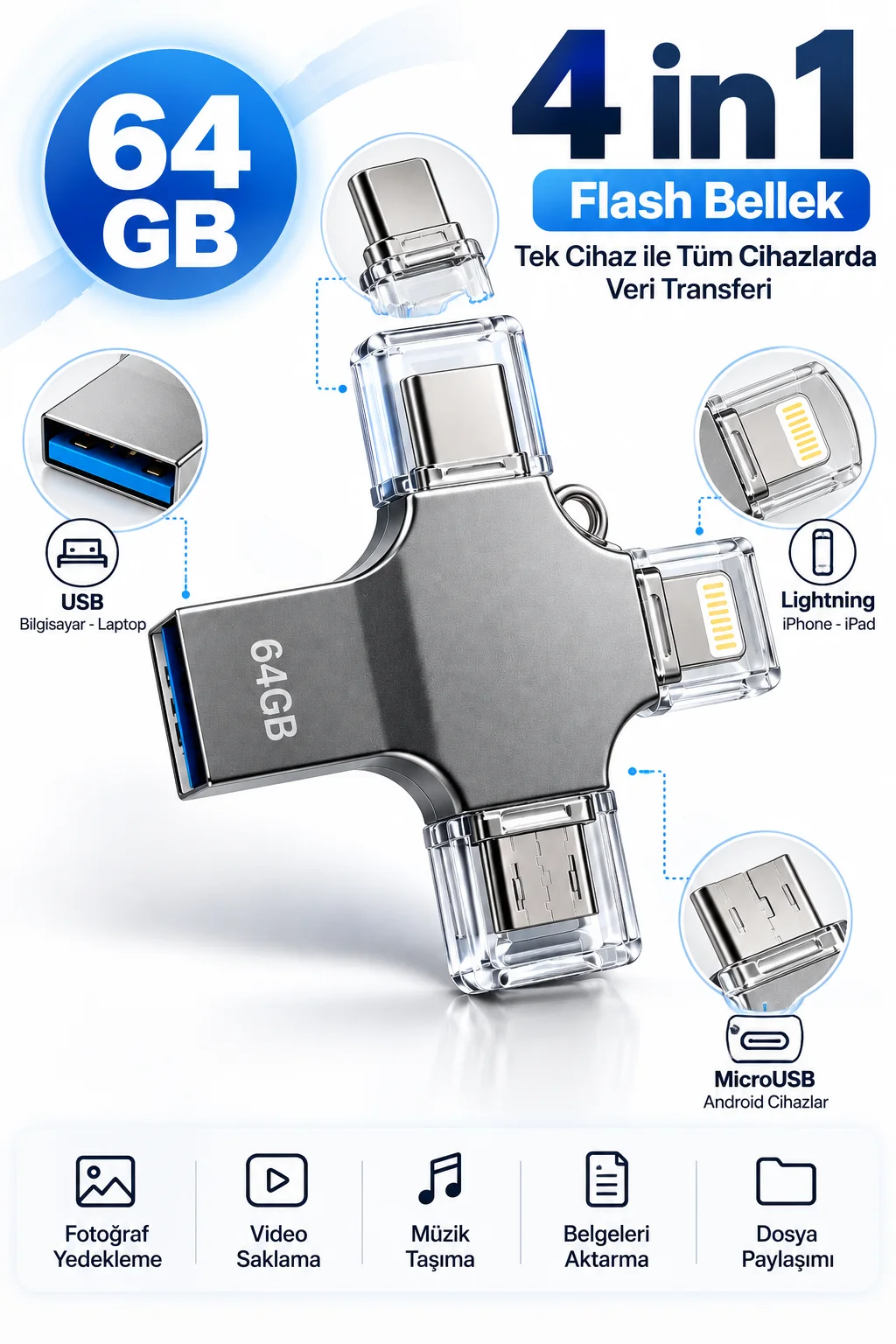 64 GB FLASH BELLEK