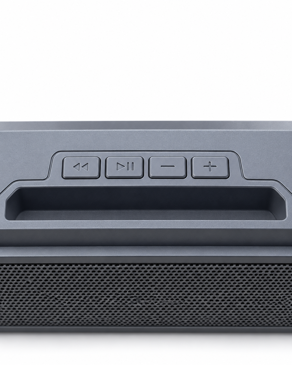 Köşeleri Eğimli Bar Tipi Tasarıma Sahip Şarj Edilebilir Masaüstü Bluetooth Hoparlör