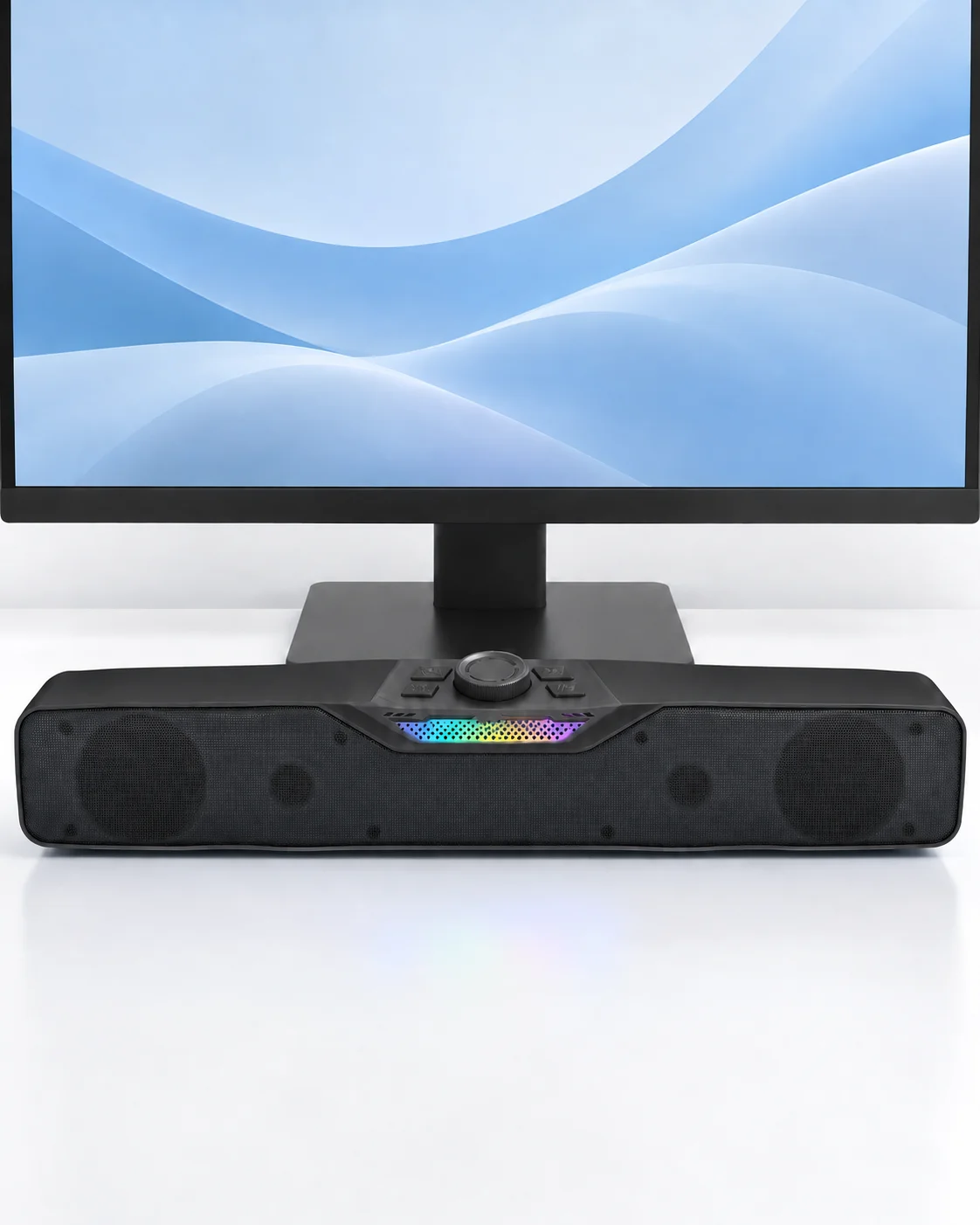 USB Bellek Bataryalı Kablosuz Masaüstü Hoparlör Siyah