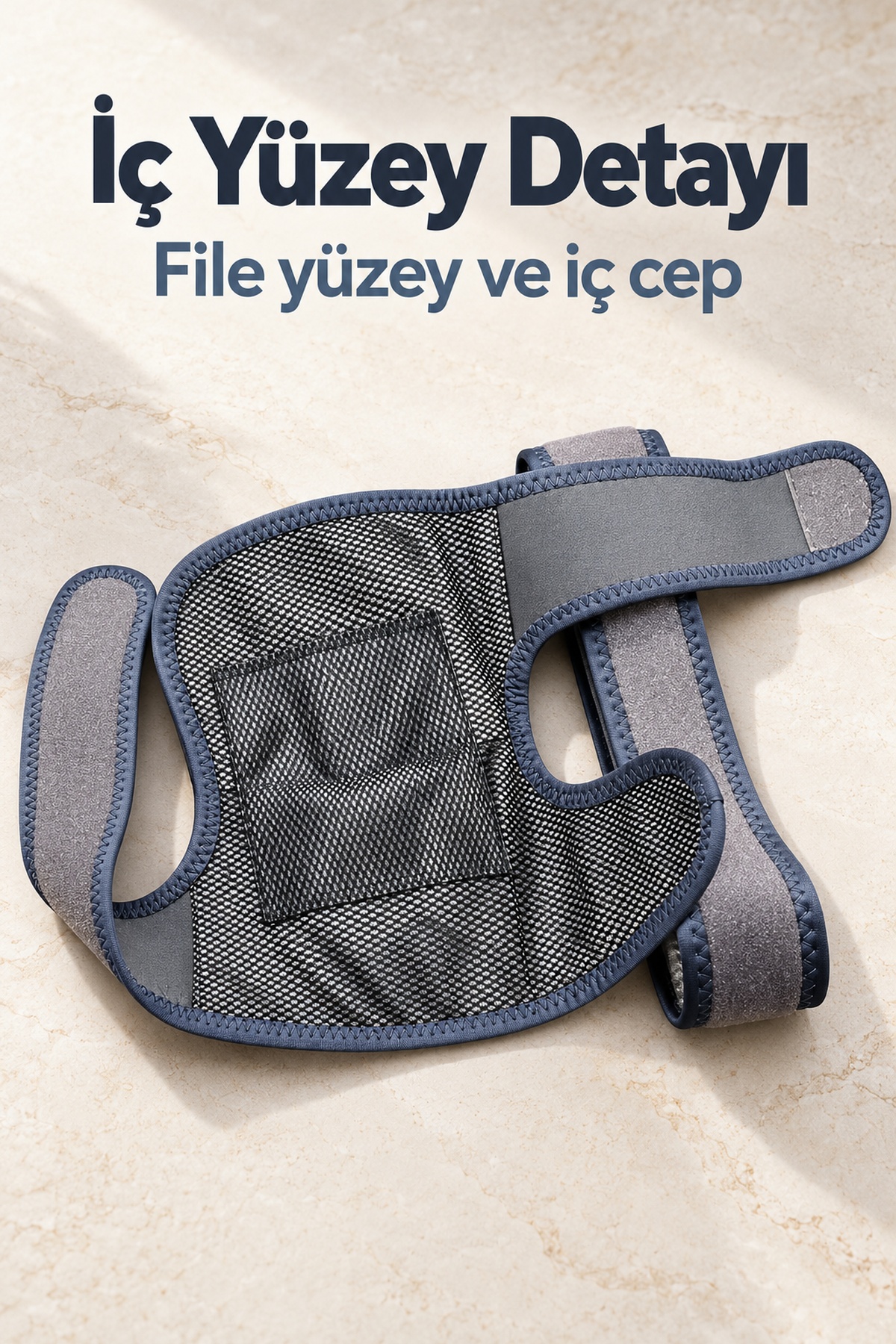 Dijital Ekranlı Diz Masaj Bandı Cırt Cırtlı