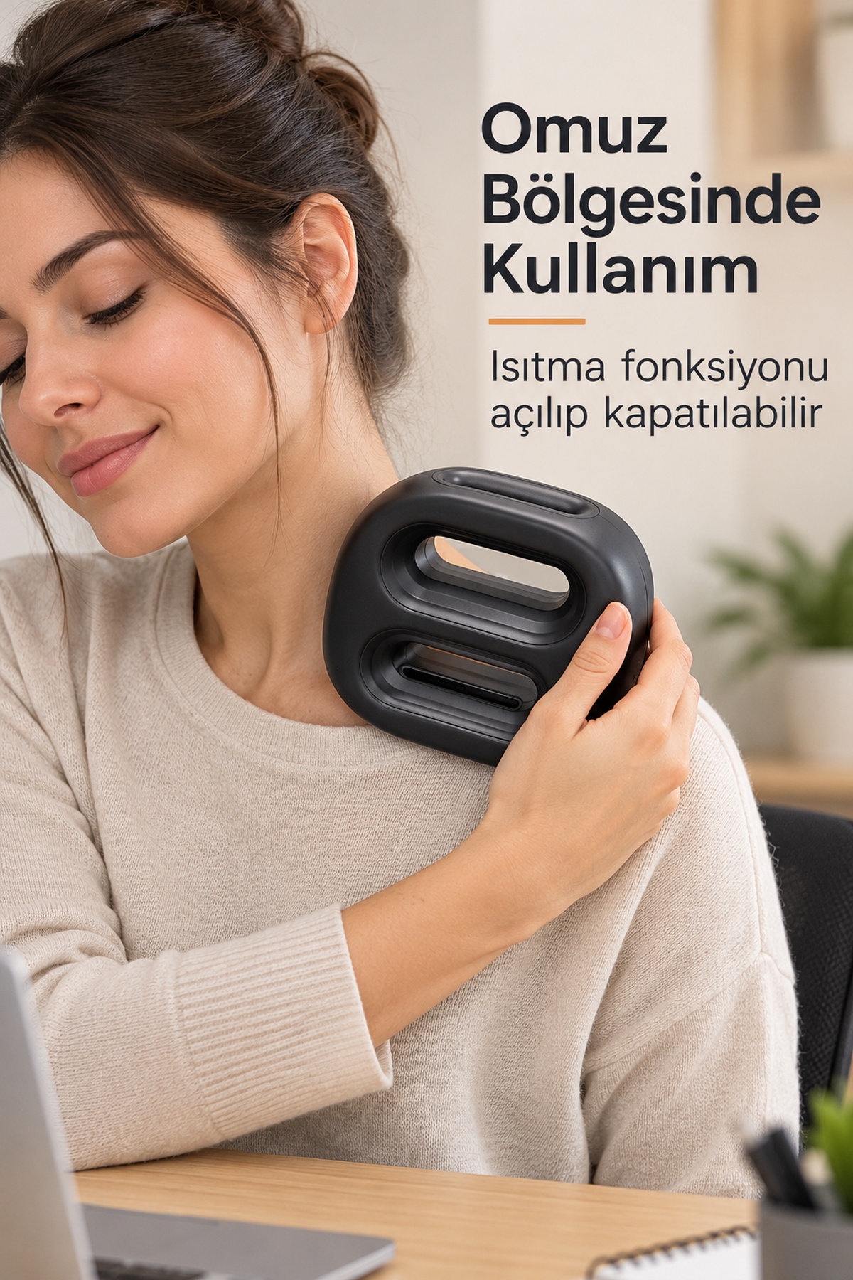 Sabit Frekans ve Otomatik Modlu Isıtmalı Masaj Aleti