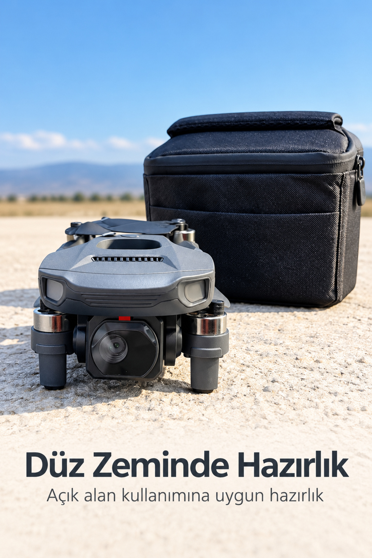 Katlanabilir Kameralı Drone ve Ekranlı Uzaktan Kumanda Seti