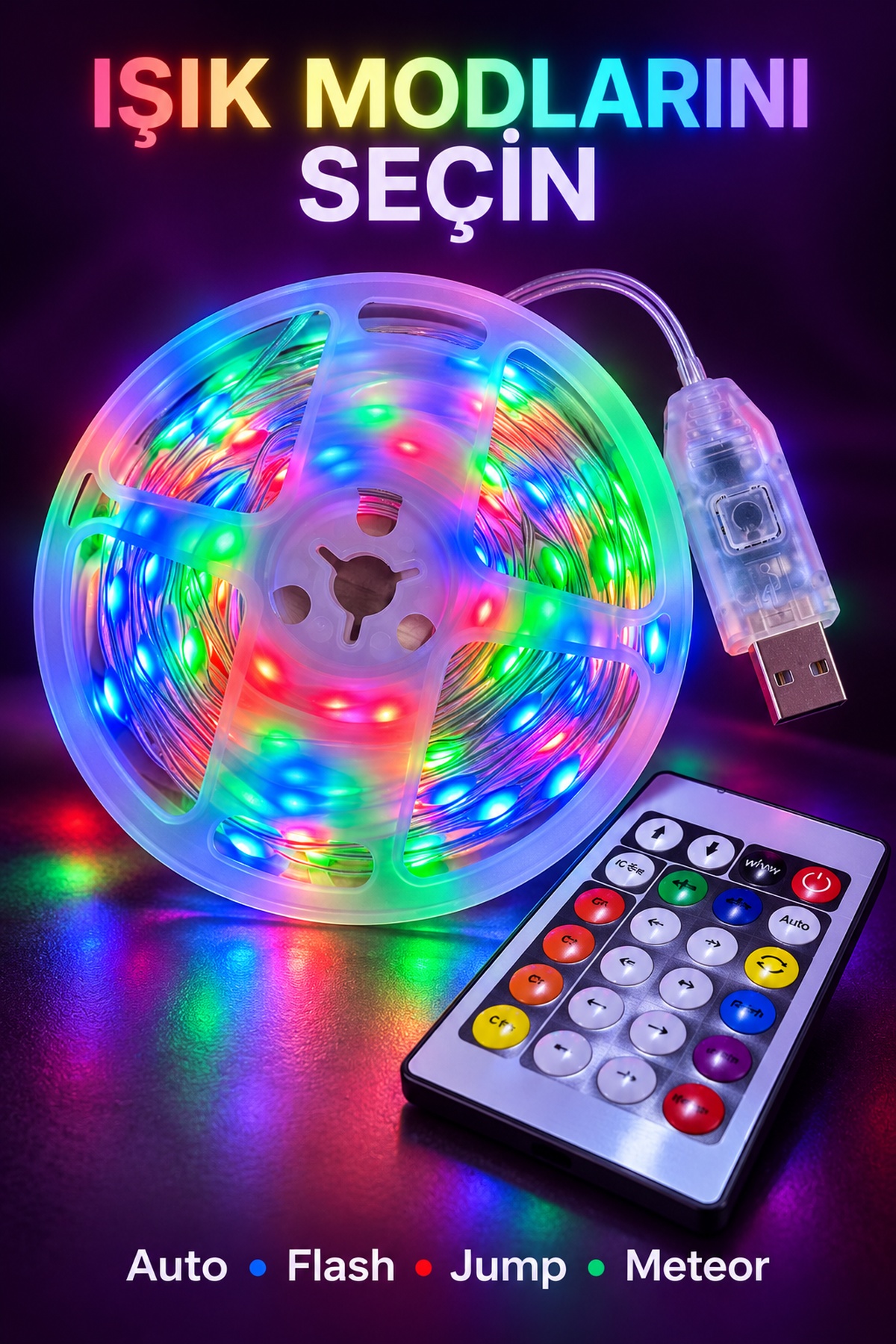 İç ve Dış Mekân RGB LED Tel Aydınlatma
