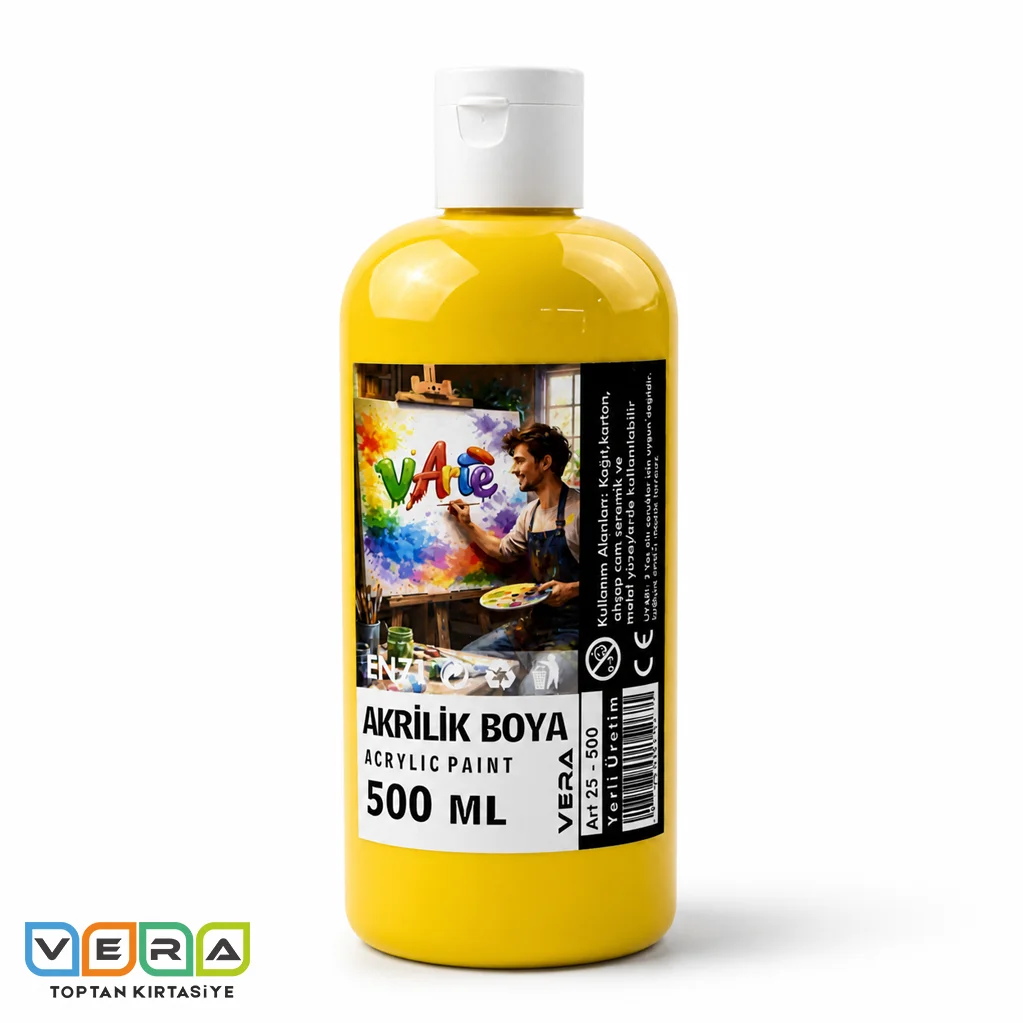 vArte 500 Gr Sarı Akrilik Boya