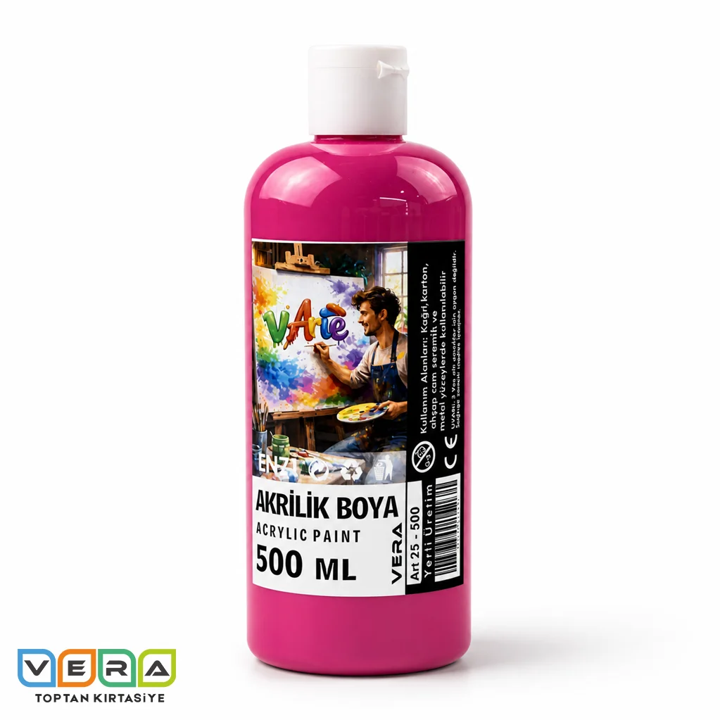vArte 500 Gr Pembe Akrilik Boya