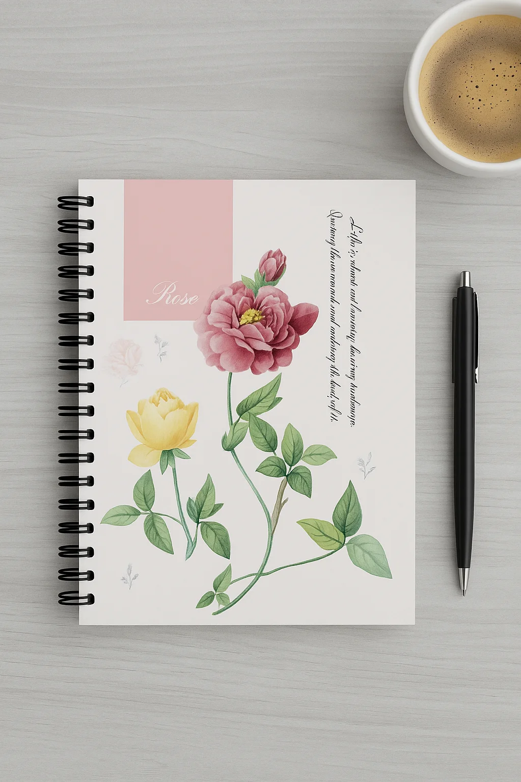 Dilman Botanik Serisi 17x24 60 Yaprak Çizgili Defter
