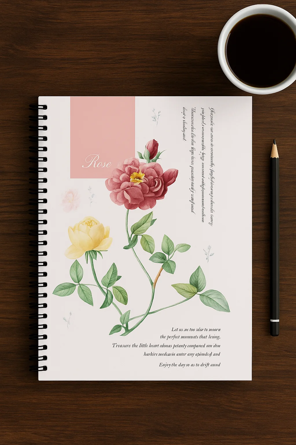 Dilman Botanik Serisi 17x24 60 Yaprak Çizgili Defter