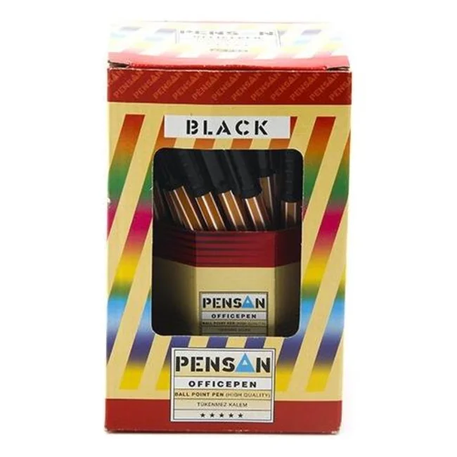 Pensan 1010 Ofispen Tükenmez Kalem 60'lı Renk - Siyah