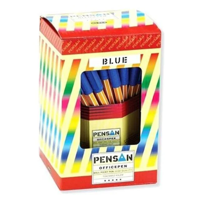 Pensan 1010 Ofispen Tükenmez Kalem 60'lı Renk - Mavi