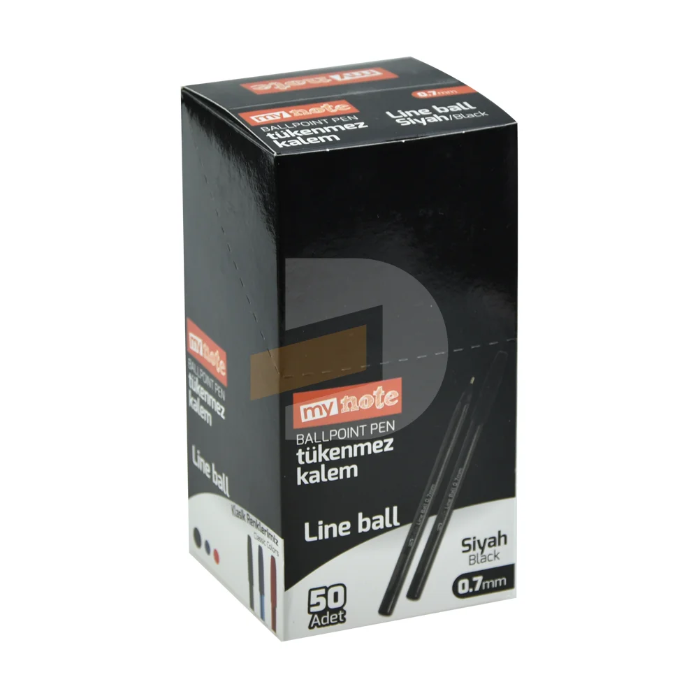 Mynote 0.7 mm Siyah Tükenmez Kalem