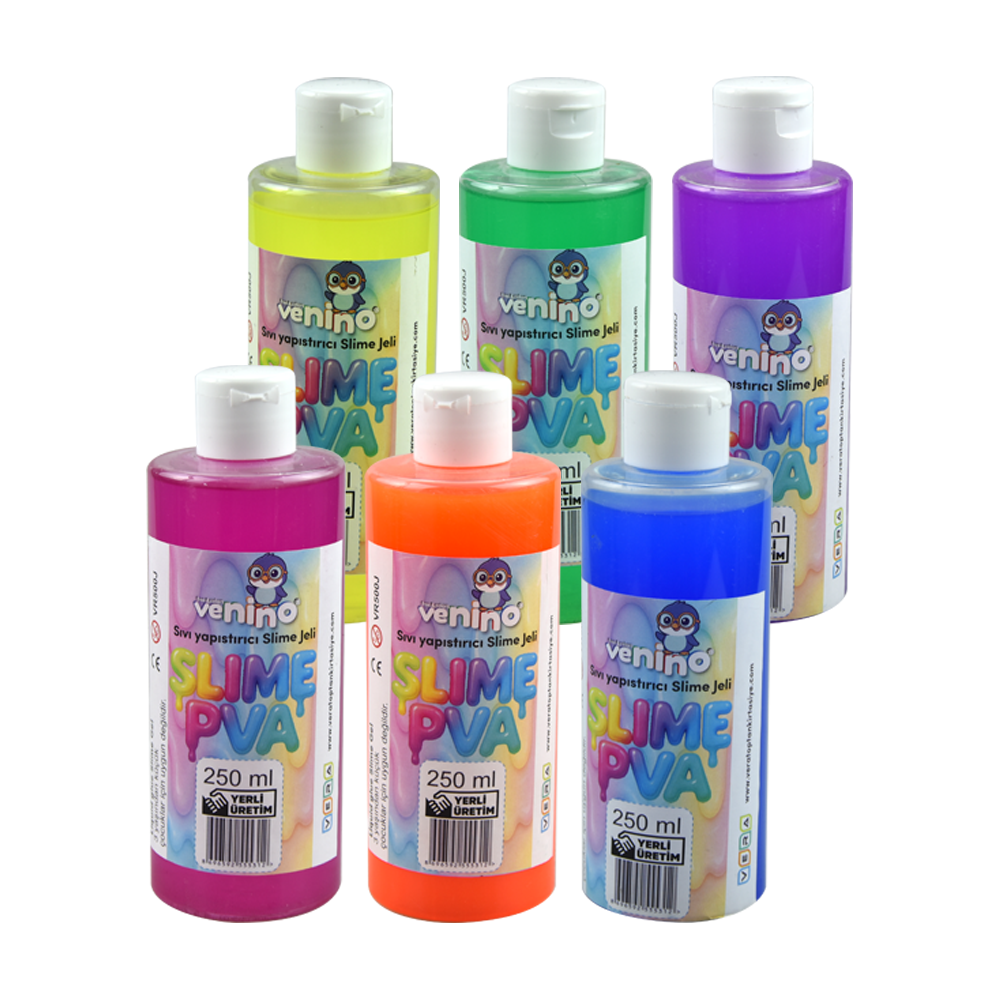 Venino 250 ML Neon Slime Jeli 6 Renk