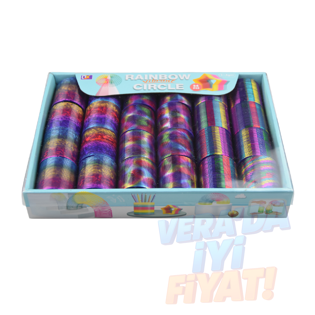 Gökkuşağı Büyük Boy Spring Yay 24 lü Paket