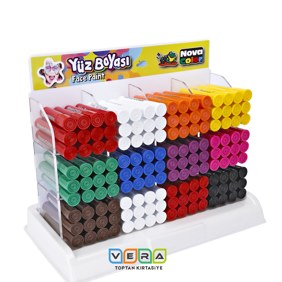 Nova Color Yüz Boyası 144'lü Stant