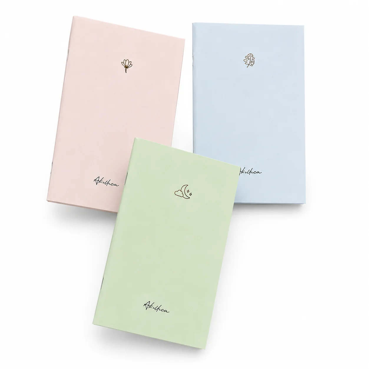 A6 25 Yaprak Çizgili Lüks Soft Pastel Kapak 48 li Paket