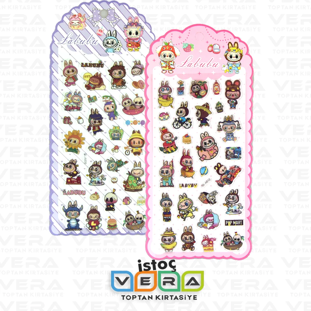 Labubu Kabartma Sticker