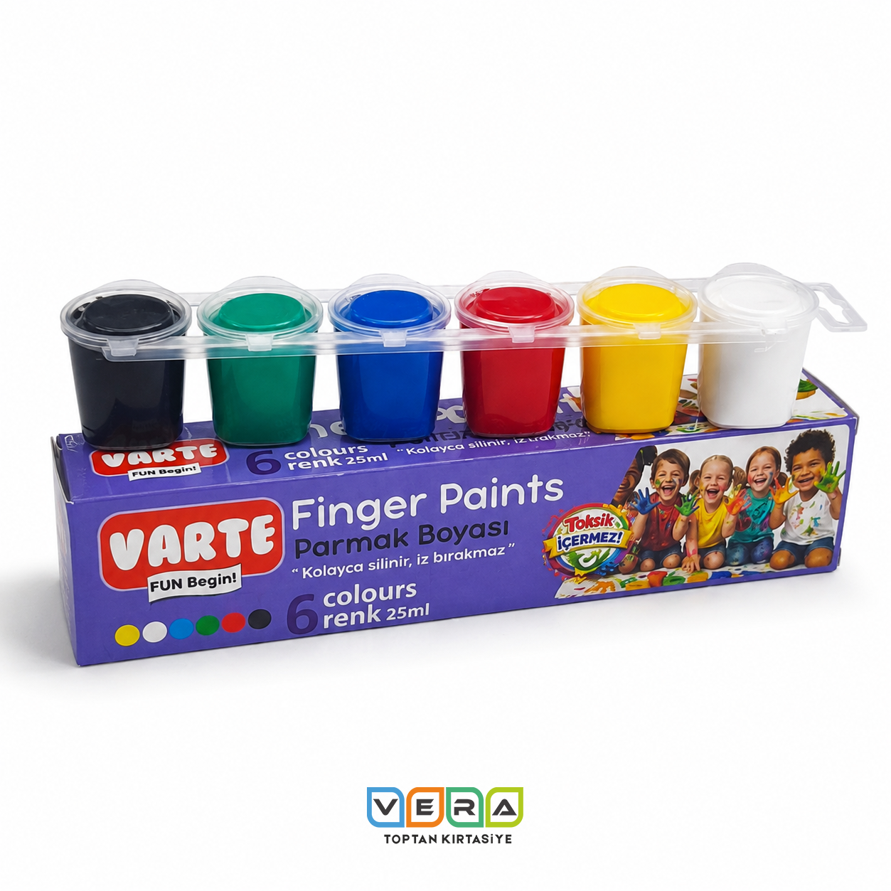 Varte 25ml 6 Renk Parmak Boya