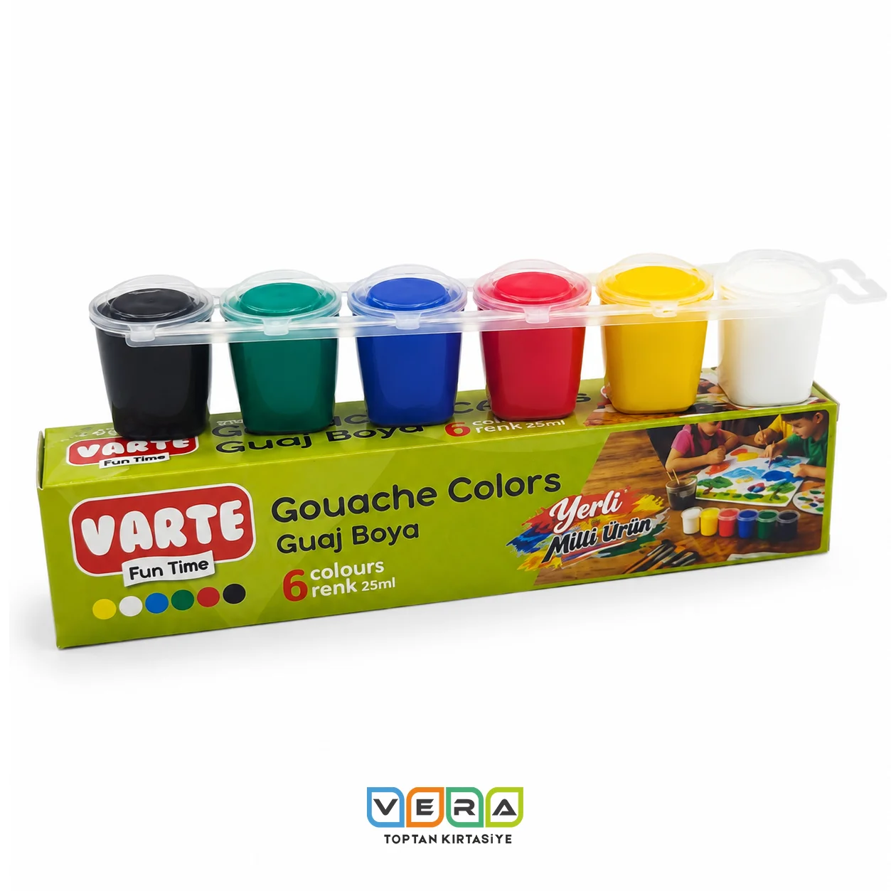 Varte 25ml 6 Renk Guaj Boya