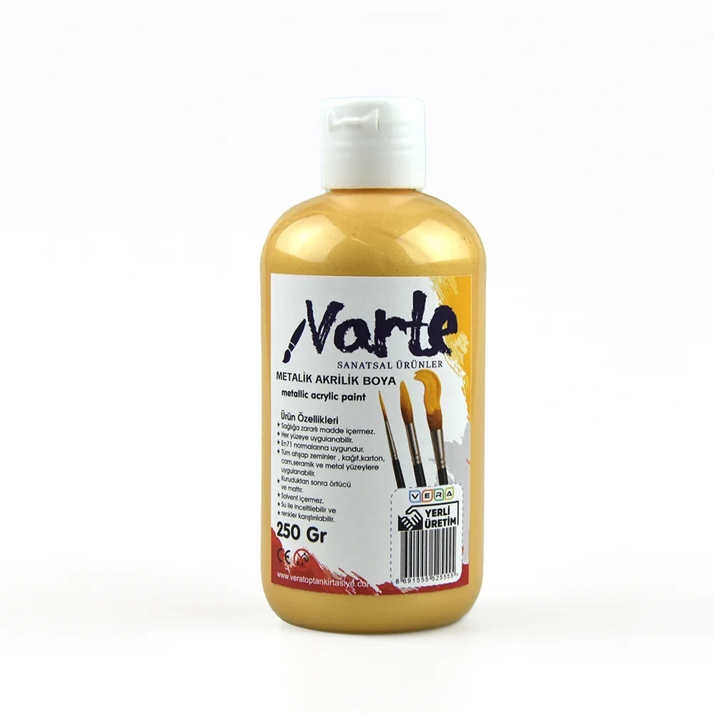 vArte 250 Ml Metalik GOLD Akrilik Boya