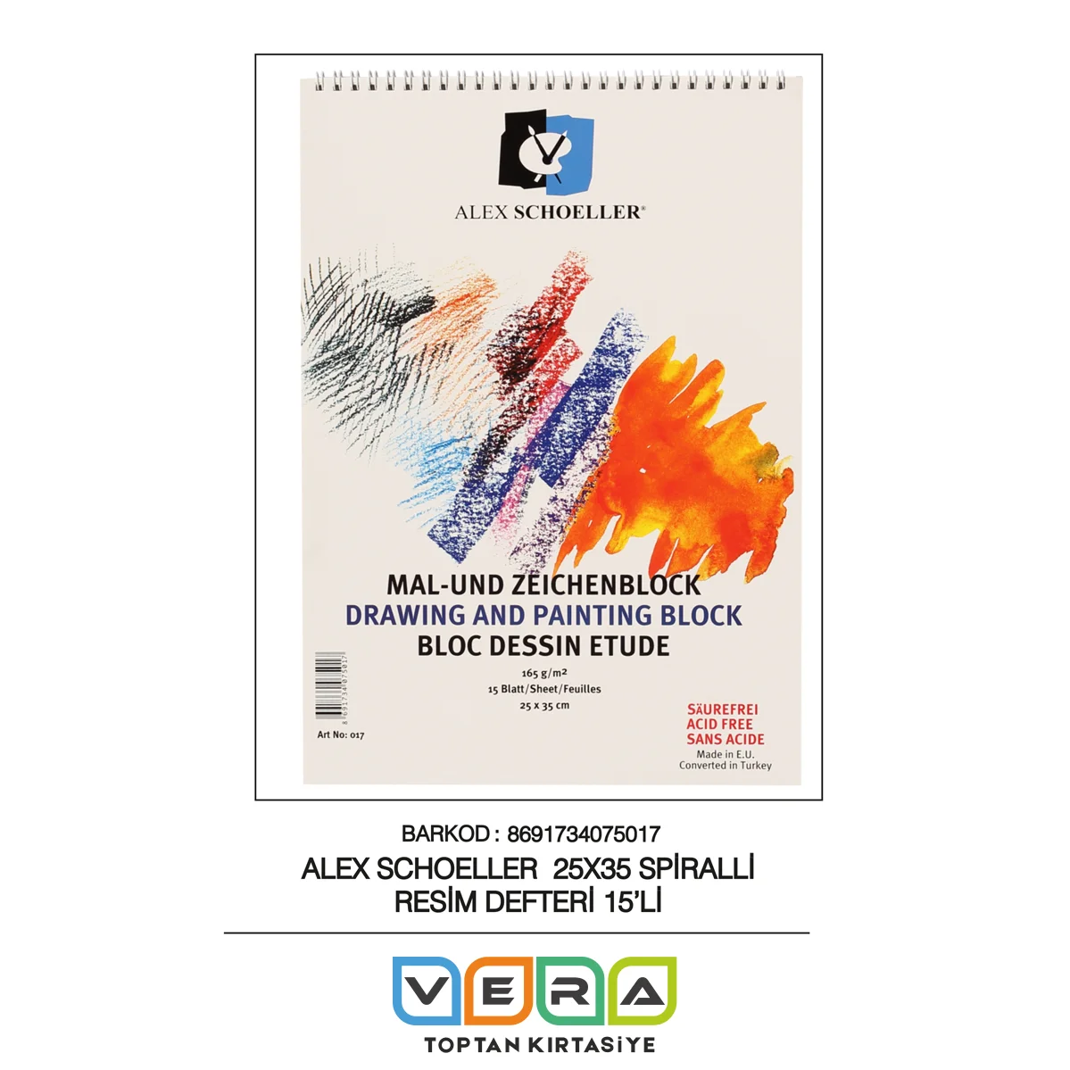 ALEX RESİM DEFTERİ SPR.25x35 165GR. 15 yp