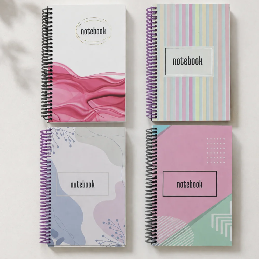14x20 Sert Kapak 100 Yaprak Spiralli Çizgili Defter 12 li paket