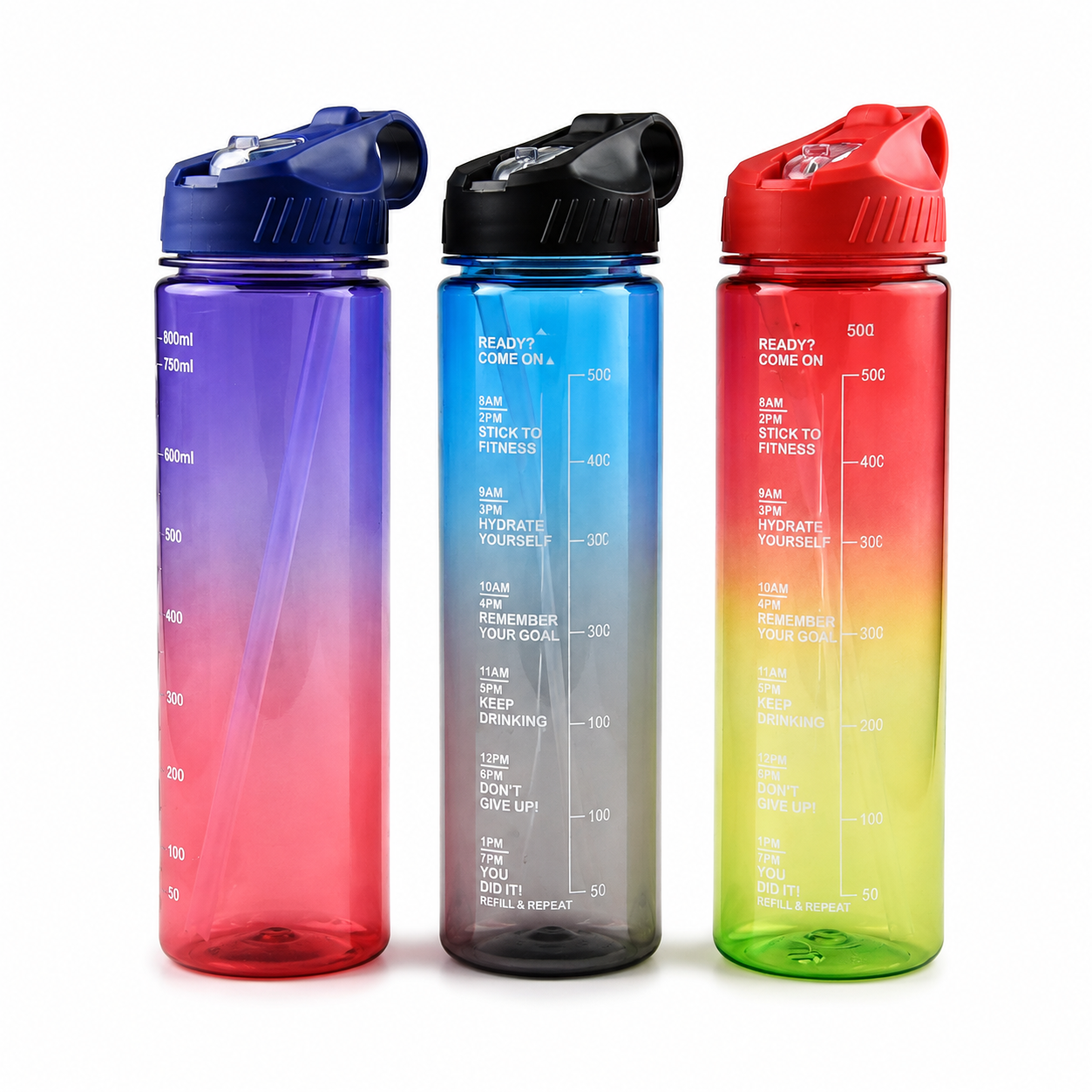 4Z 800ML Pipetli Şefaf Degrede Matara