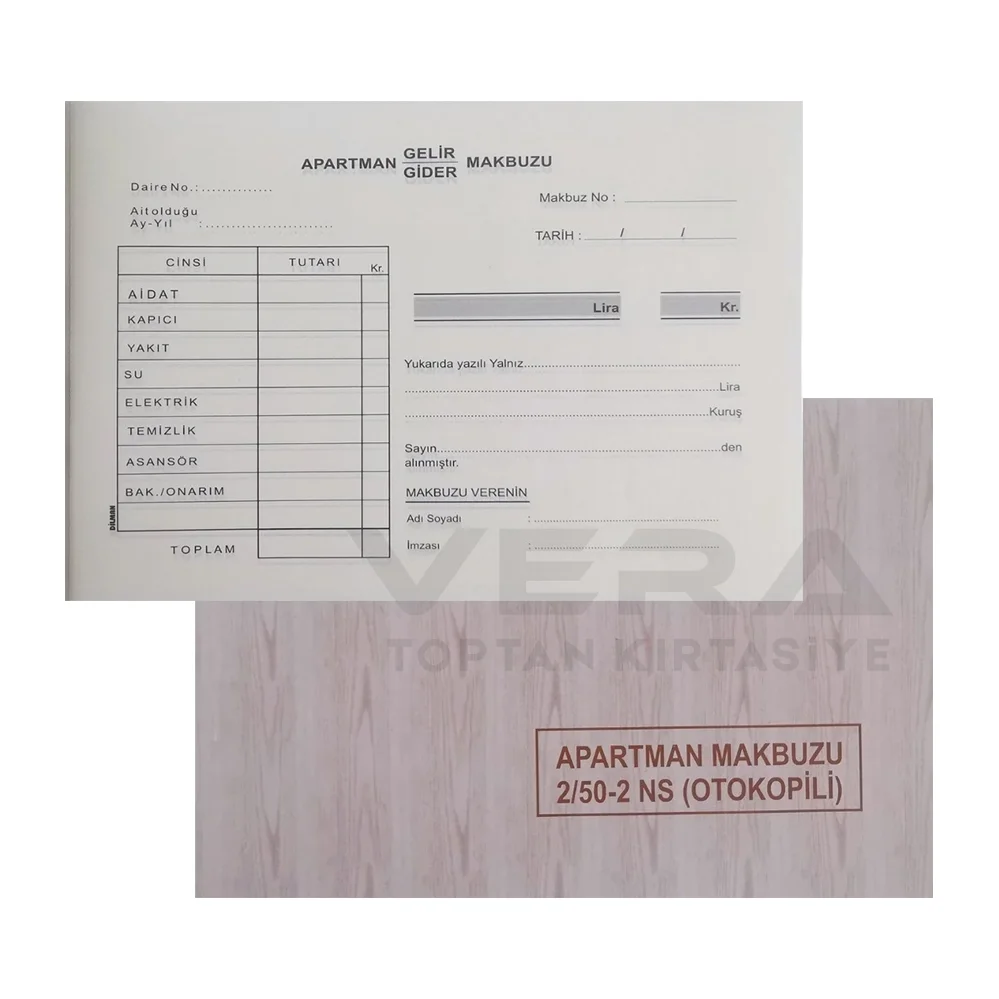 Dilman Otokopili 2/50 Apartman Makbuzu 12'li Paket
