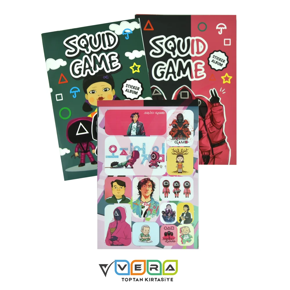 Squid Game 14x20 16 Yaprak Sticker Defter