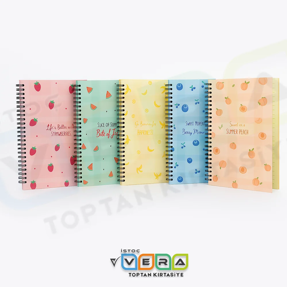 Dilman 17x24 60 Yp Meyve Serisi Kareli Defter