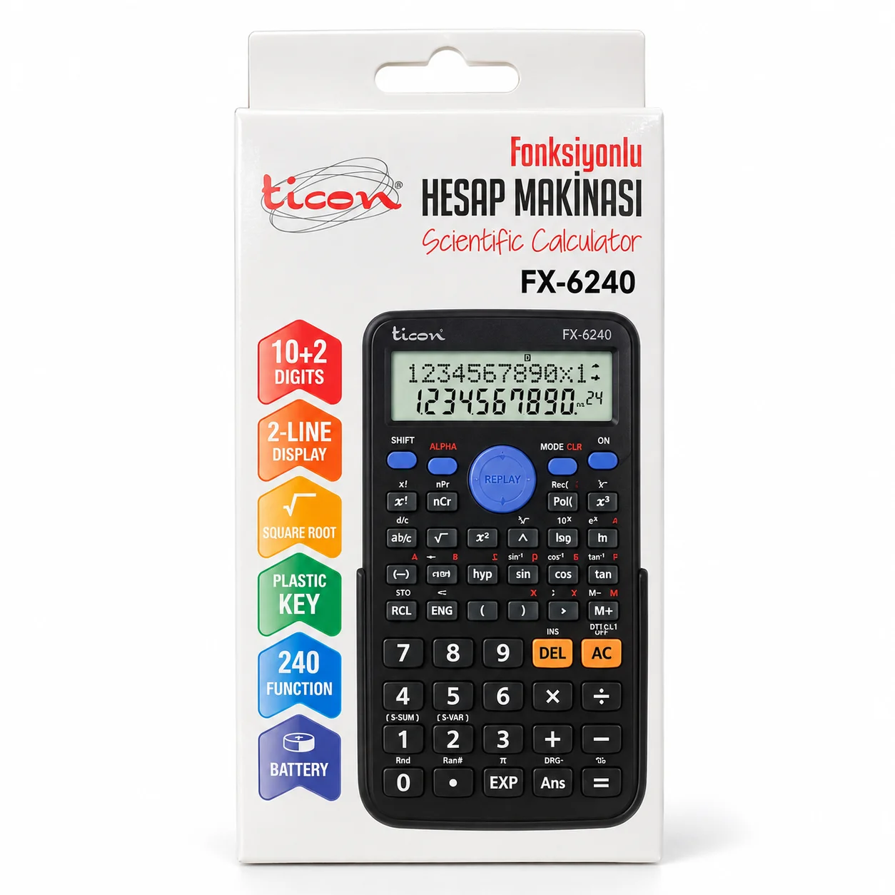 Ticon FX-6240 Fonksiyonlu Bilimsel Hesap Makinası
