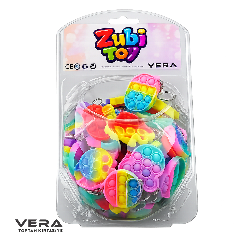 ZubiToy Popit Anahtarlık 72'li Stant