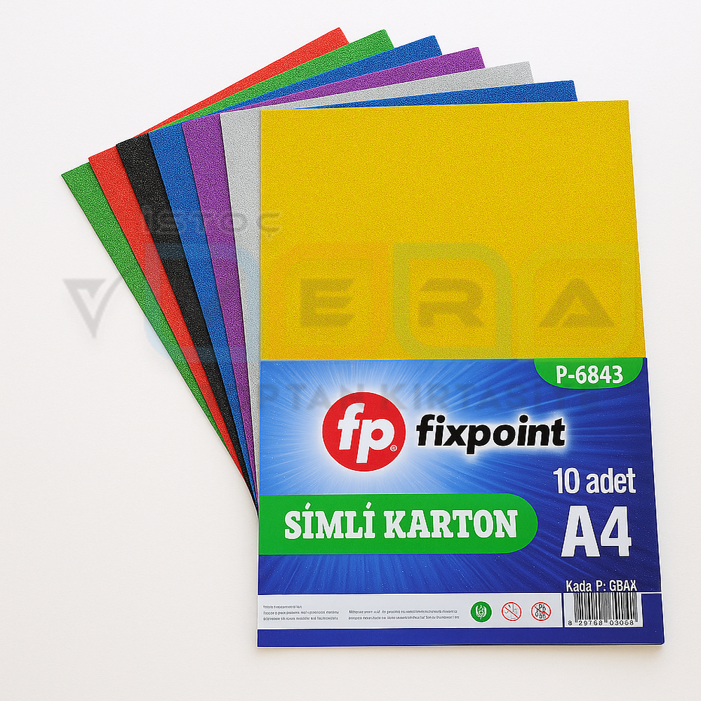 FixPoint 25x35 10 Renk Simli Fon Kartonu