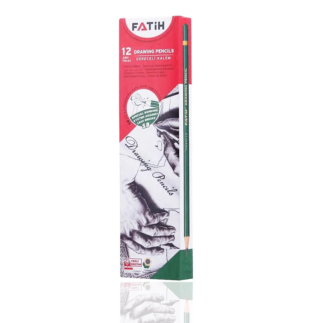 Fatih 2B Dereceli Çizim Kalemi 12'li Paket
