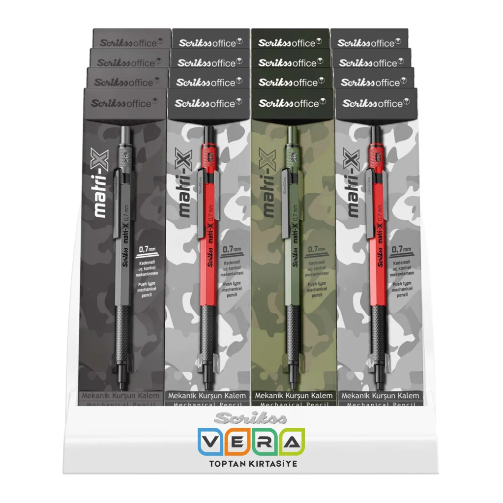 Scrikss Matri-x 07 Versatil Kalem 16 lı Stant