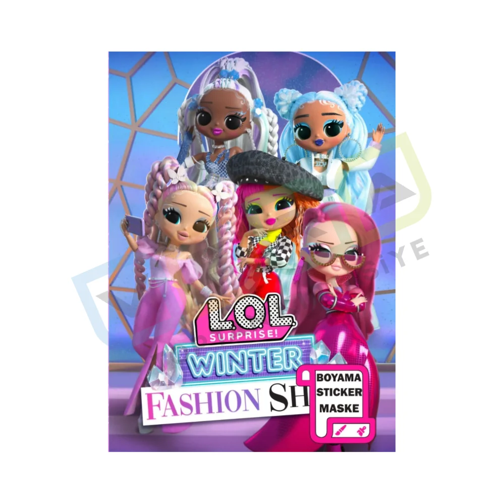 LOL Bebek Stickerlı , Maske Çıkartmalı Boyama Kitabı