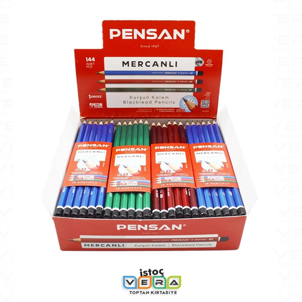 Pensan Mercanlı Kurşun Kalem 144'lü Paket