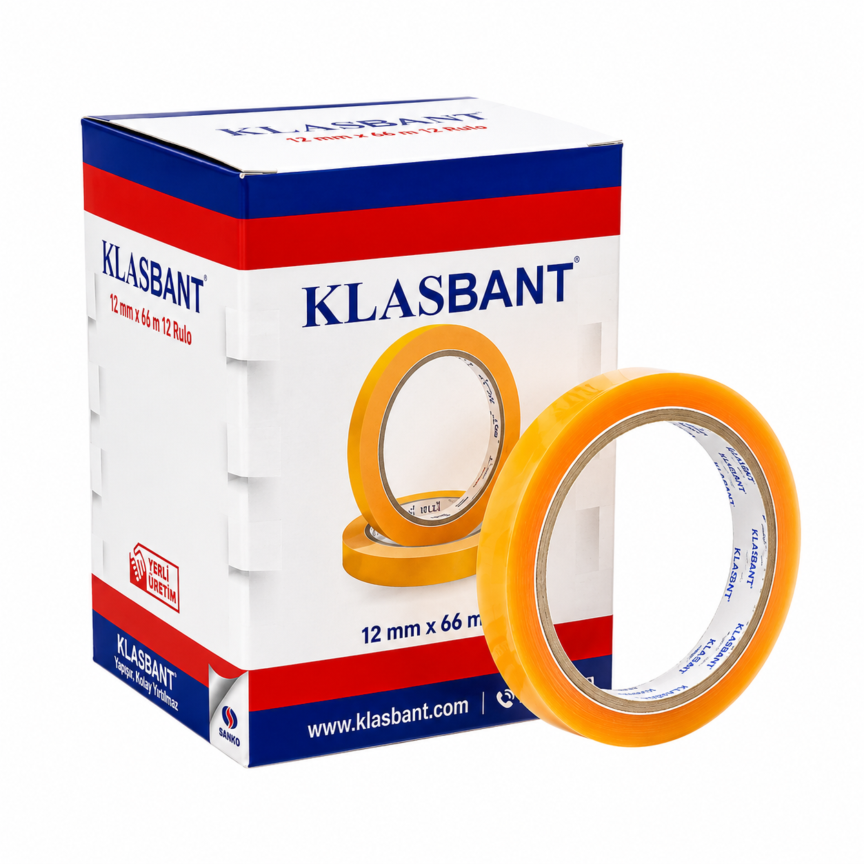 Klas bant 12x66 Kırtasiye Bandı Paket içi 12 Adet