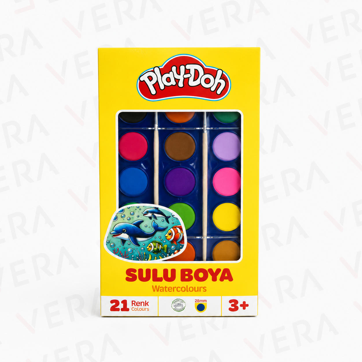 Playdoh 21 Renk Sulu Boya