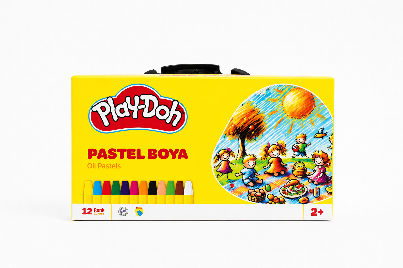 Playdoh 12 Renk Pastel Boya