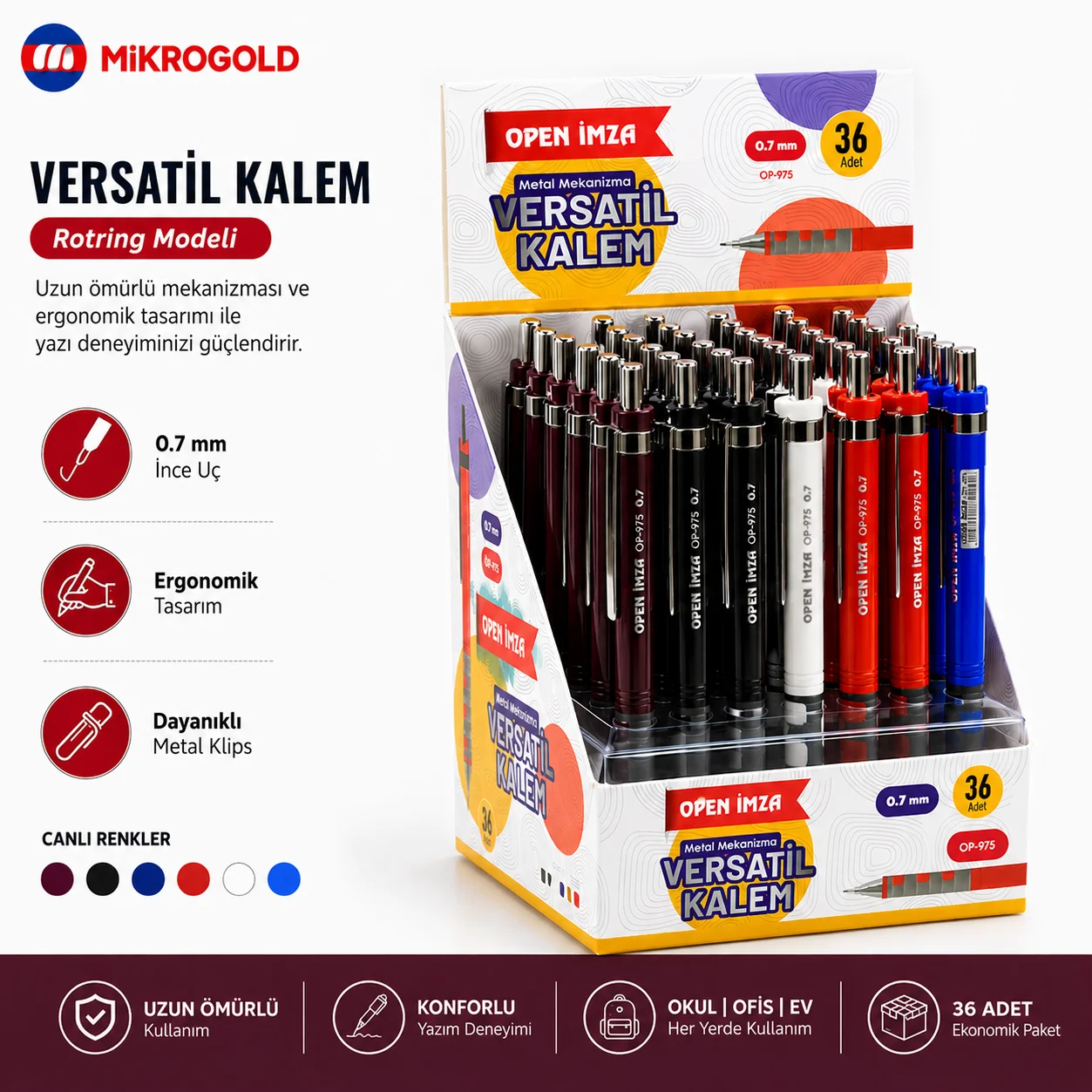 Open İmza OP-975 Rotring Model 07 Versatil Kalem