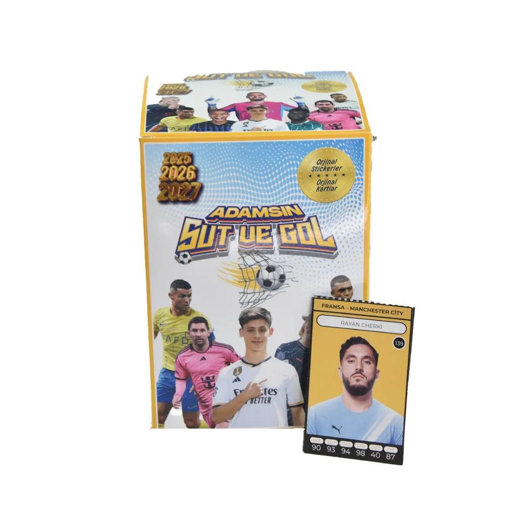 Adamsın Şut ve Gol Stickerlı Güncel Futbolcu Kartları 200 lü