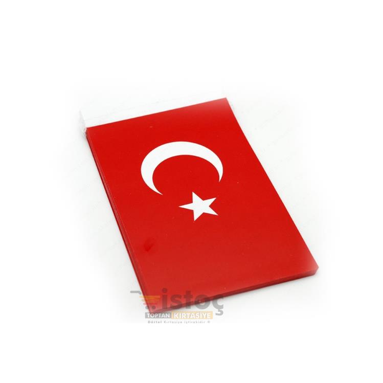 KUŞE KAĞIT AYYILDIZ ORTA BOY İPLİ BAYRAK