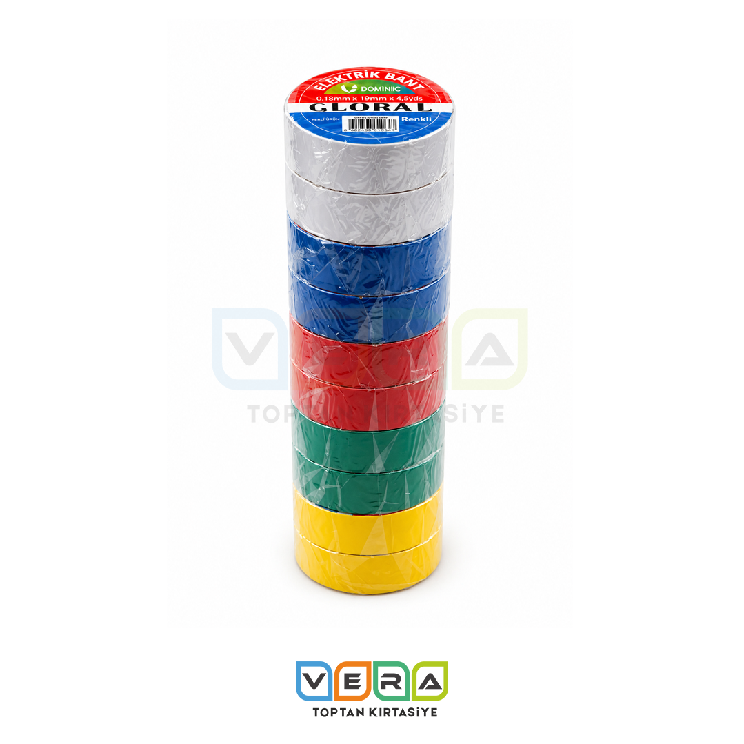 10 LU RENKLİ ELEKTRİK BANDI
